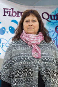 Patricia López, presidenta de la Agrupación Fibrosis Quística Concepción.