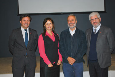 Andrés López, María Antonieta Quijada, Benito Baranda y Ernesto Paredes.