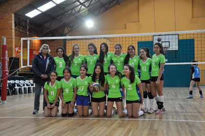 Equipo de vóleibol de The Wessex School.