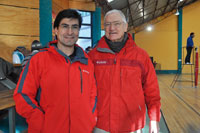 Alberto Sanhueza, Presidente Club Deportivo, y Terrence Marin, Rector The Wessex School.