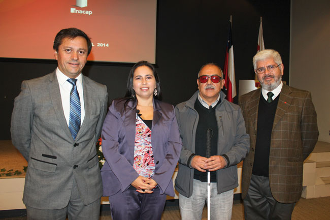 Andrés López, Sandra Narváez, Jaime Cifuentes y Ernesto Paredes.