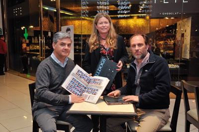 Cristián Rauld, Paola Troncoso y José Miguel Arriagada.