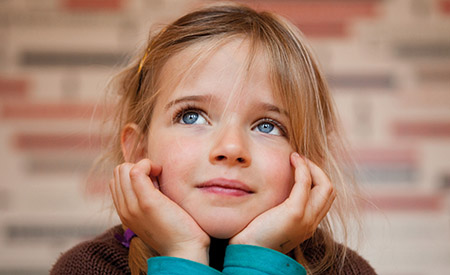 Girl day dreaming