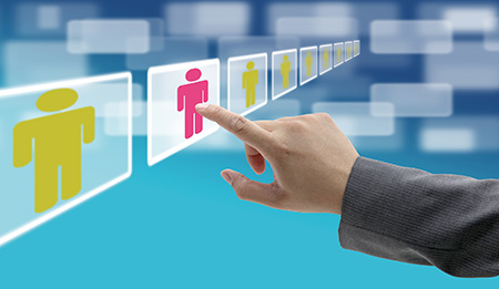 electronic business recruitment process for workforce human resource concept