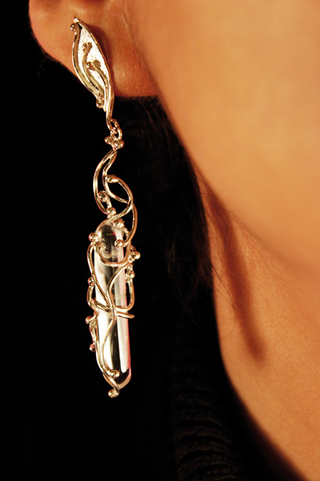 07 Aros de plata con cuarzo