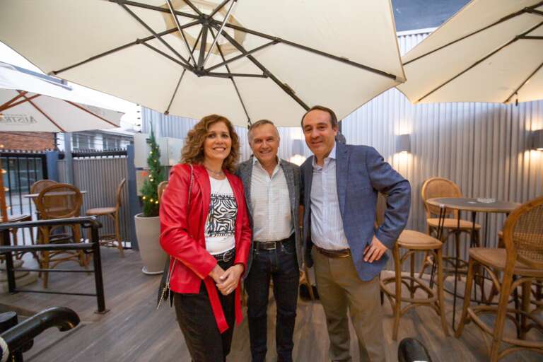 Claudia Abarca, Marcelo Otero y Gonzalo Villarroel.