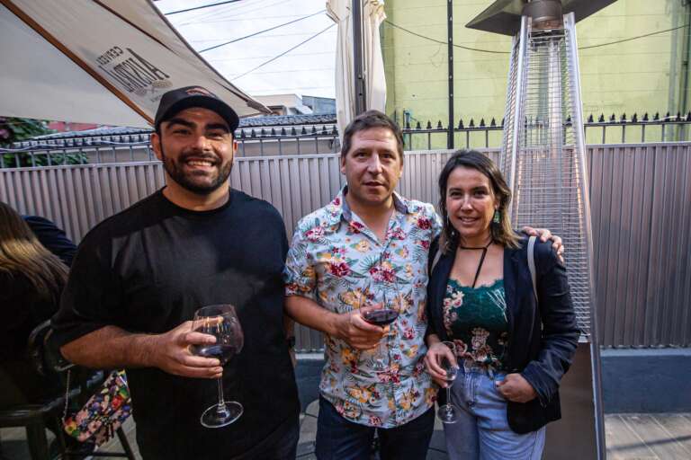 Felipe Burgos, Felipe Luciani y Cristina Castillo.