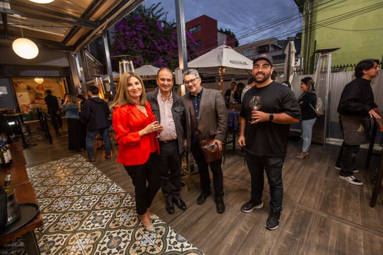 Yanina Cárdenas, Rodrigo Díaz, Luis Sepúlveda y Felipe Burgos.