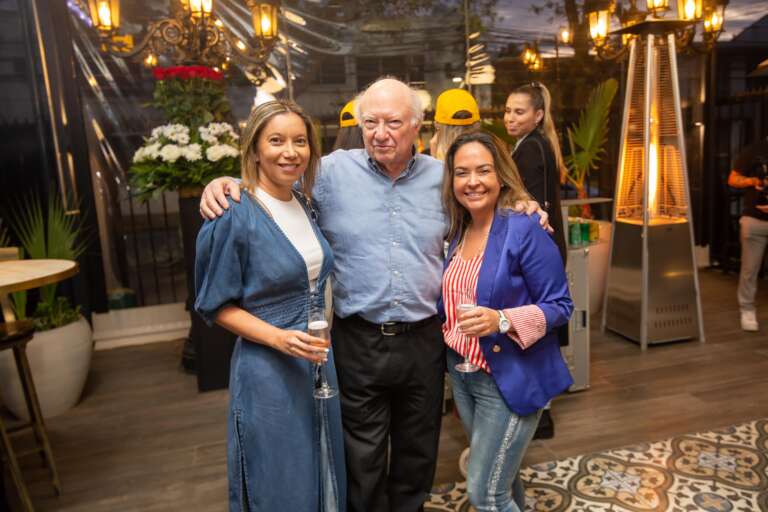 Tania Aguilera, Sergio Fishman y Daniela Castillo.